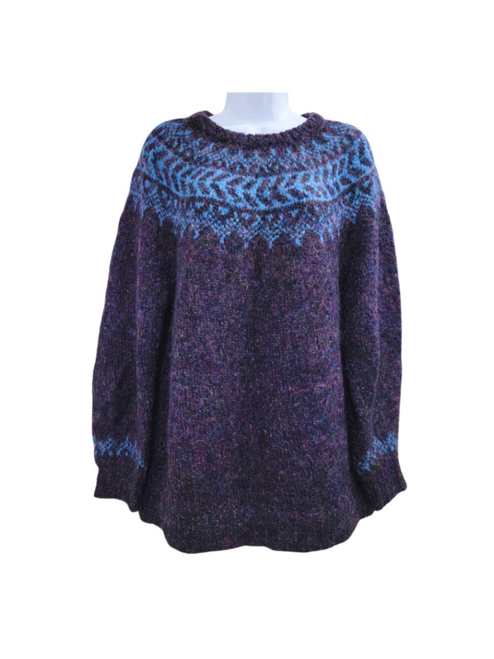 Vintage Women’s 100% Wool Mohair Shaggy Oversized Sweater (XL) (GUC)